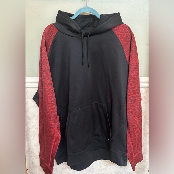 tek gear Other - Tek Gear Dry Tek Heathered Burgundy Black Long Sleeve Pull Over Hoodie  Pocket